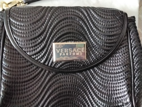 Versace Parfums Black Clutch Bag. New With Dust Bag - Picture 3 of 9