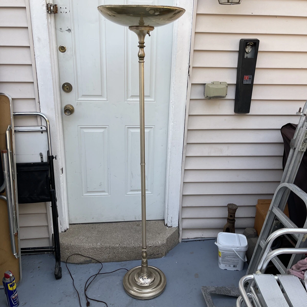Vintage torchiere floor lamp online