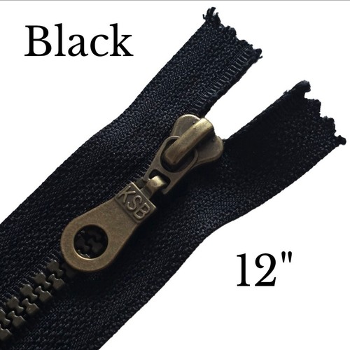 Quality Plastic Closed End No.5 Zips, 6", 7", 8", 10", 12" PACK OF 2 ZIPS - Picture 25 of 25