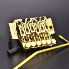 Gold Licensed Floyd Rose Guitar Double Locking Bridge Tremolo System