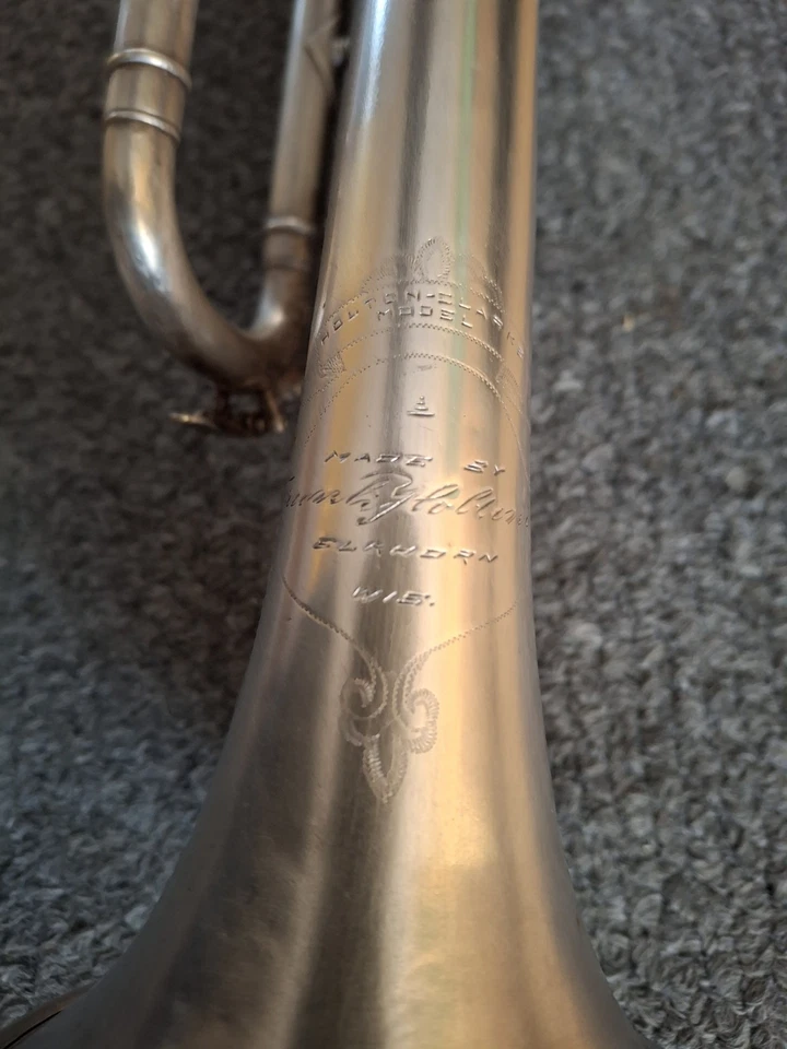 Corneta vintage modelo Holton Clarke.  Alrededor de 1922. Serie #60593. ¡Listo para jugar! Foto 4 de 4