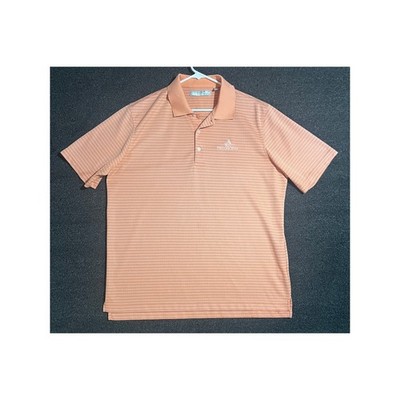 Carnoustie Performance Mens XL Golf Polo Shirt Peach Pelican Hill Micro Dot