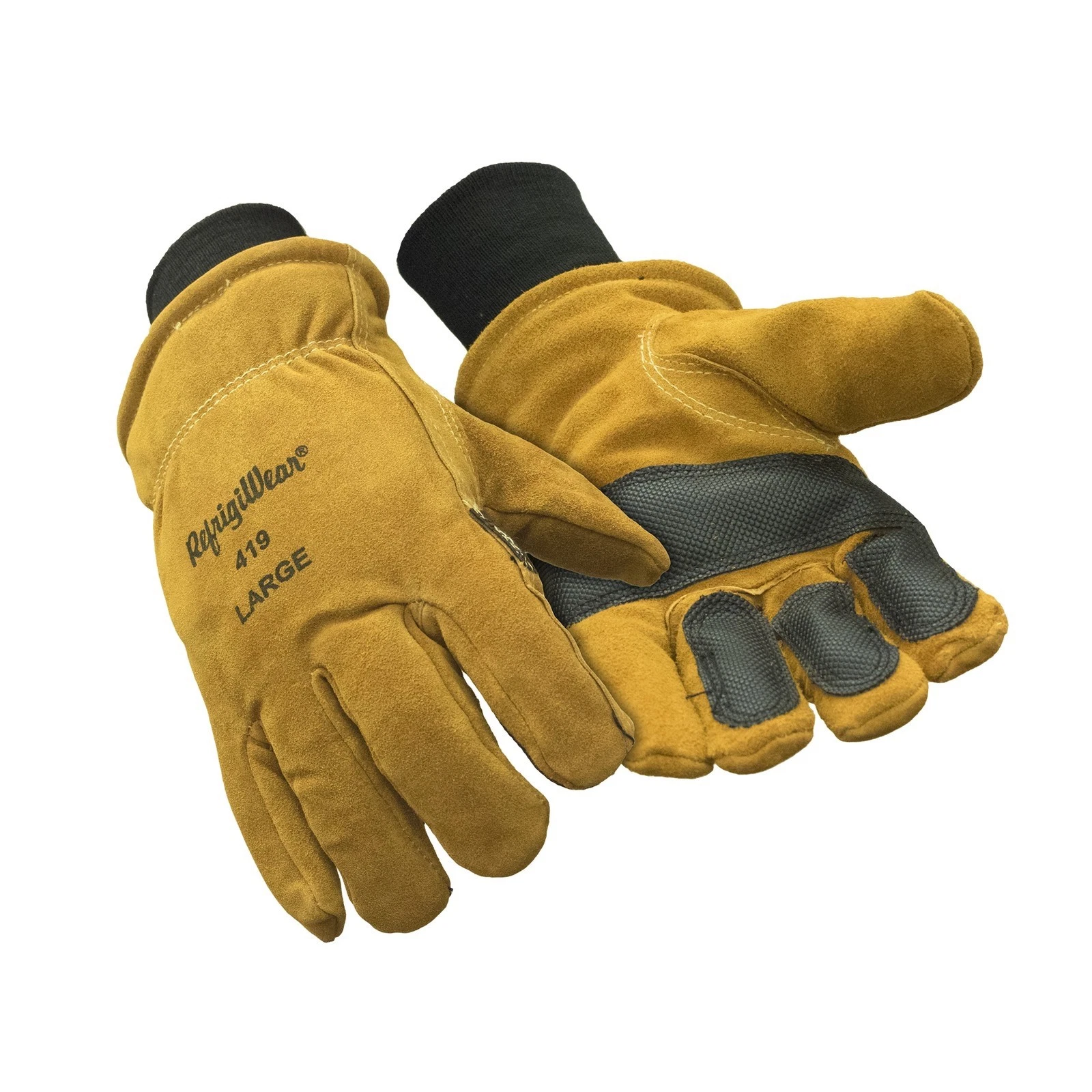 RefrigiWear Double Insulated Leather Work Gloves 0419RGLDLAR Large New