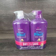 New Aussie Miracle Moist Shampoo and Conditioner Hair Set 26.2 fl oz