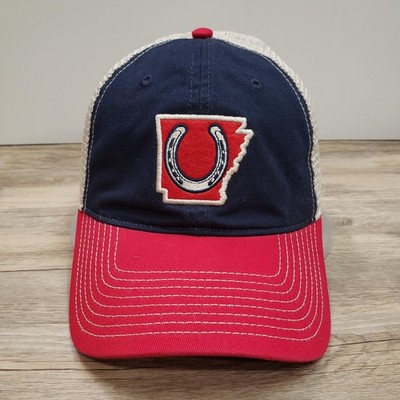 Horseshoe Canyon Ranch Hat Cap Snap Back Mens One Size Blue Trucker Mesh Western