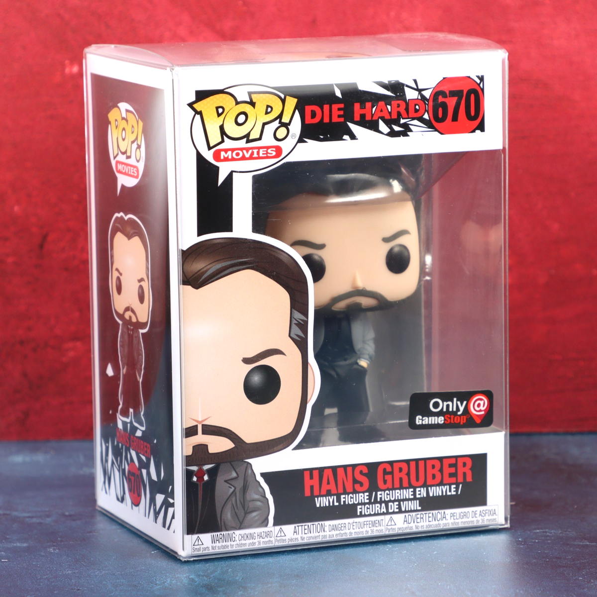 Funko Pop Die Hard 670 Hans Gruber Alan Rickman Game Stop Excl