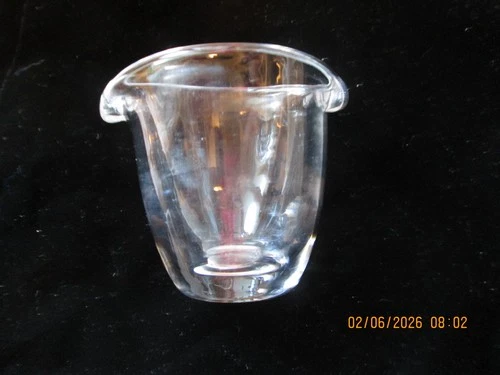 Steuben clear double pour barware