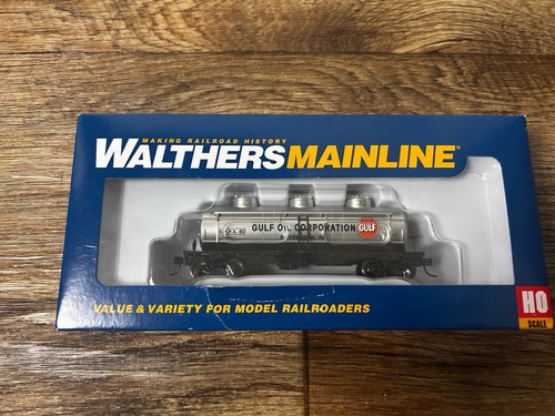 Coche cisterna escala HO Walthers Mainline #910-1136 SHPX Gulf Oil Corp 36' 3 cúpulas #67 | Zustand: New