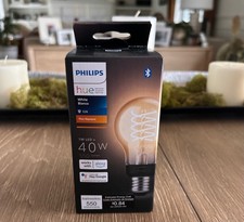 Philips Hue White Bluetooth LED Light Bulb E26 7W 40W Thin-F