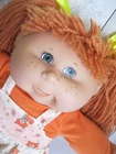 ❤️  Cabbage Patch Kid PA-6 Play Along Ginger Hair Grey Eyes Girl Doll In Dress