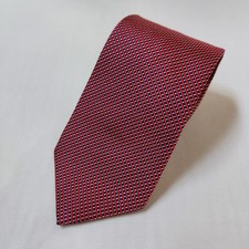 Brooks Brothers Pure Silk Red Patterned Tie Made in USA Classic Elegant Tie!