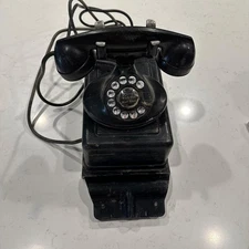 Vintage F1 Black Bell System Western Electric Rotary Telephone 