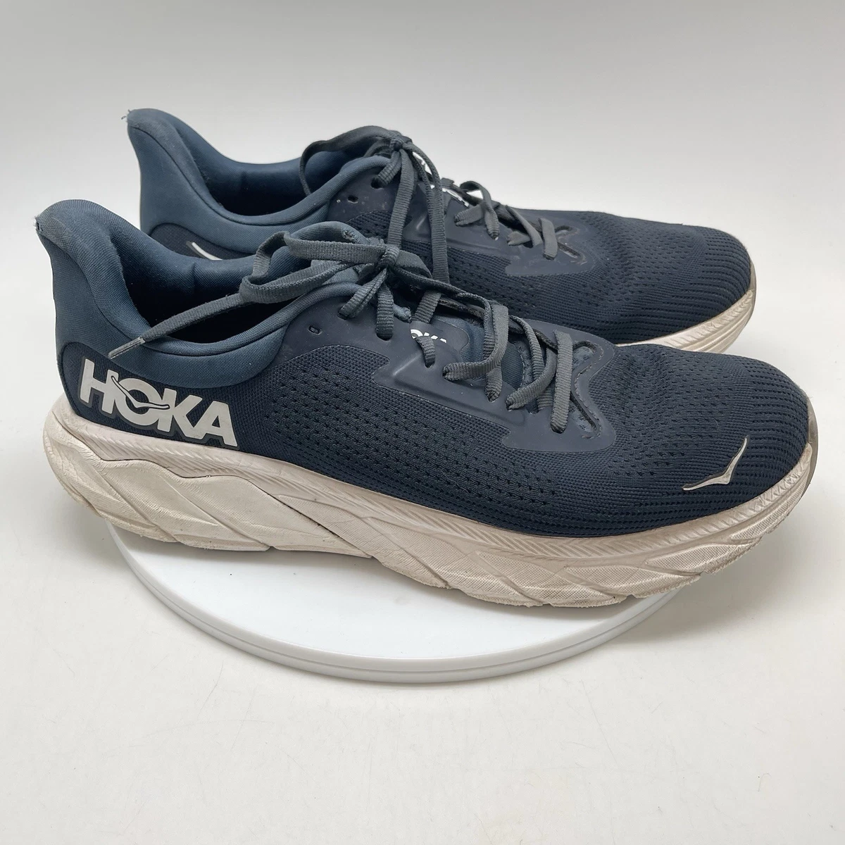 HOKA One One Arahi 7 Running Shoe Size 10.5 D Navy Blue 1147850 / OPC NO BOX Hoka One One Arahi 7 Blue Orange Running Shoes 1147850 MTSH  main image 4