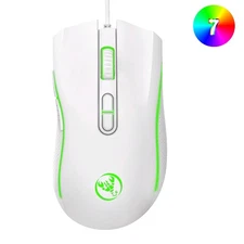 HXSJ A869 White Wired USB Gaming Mouse