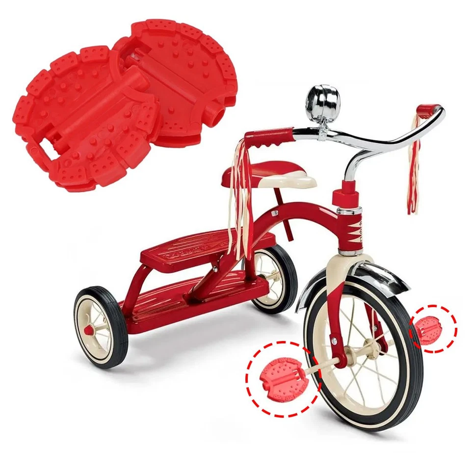 1 Par Niños Triciclo Bicicleta Antideslizantes Pedales Repuesto Bicicleta Accesorios Decoración Foto 2 de 4