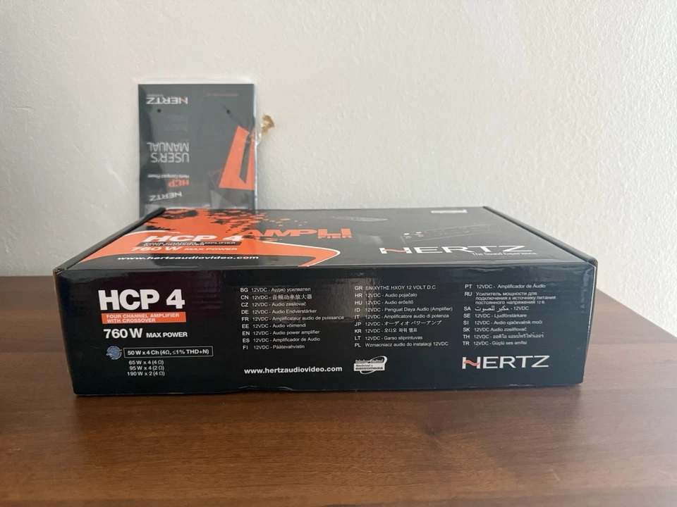 Hertz HCP 4 Amplificatore Audio per Auto - Nero - Immagine 2 di 4