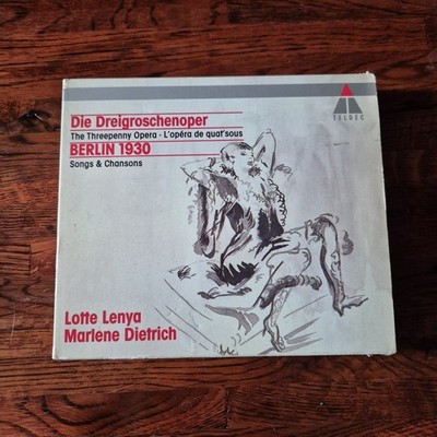 Die Dreigroschenoper Berlin 1930 CD Teldec Lotte Lenya Marlene Dietrich Weill