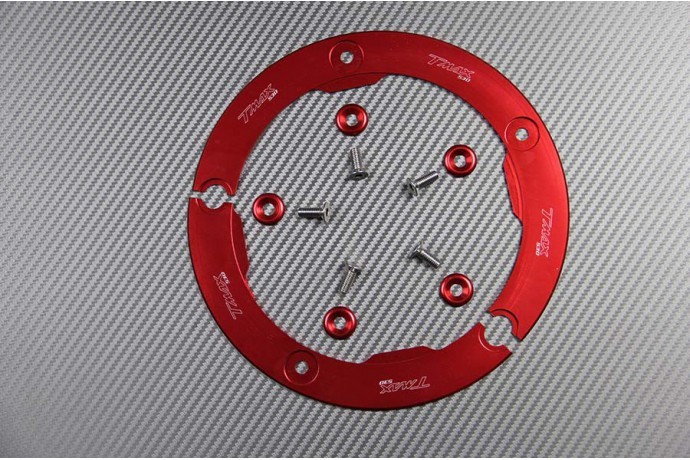 Cache couronne rouge TMAX 530 en aluminium CNC pour modèles SJ09 de 2012 à 2014
