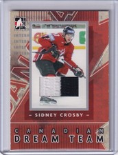 2006 In the game Sideny Crosby Canadian Dreamteam 2Clr Jersey Silver Set