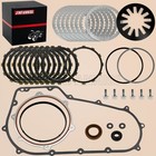Clutch Friction Steel Plates W/Gasket Kit for Harley Softail Dyna FXD FLSTF FXST