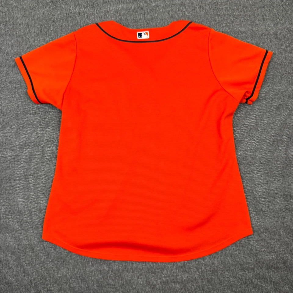 Houston Astros World Series Jersey Womens XXL Orange MLB Baseball Button - Image 4 of 4