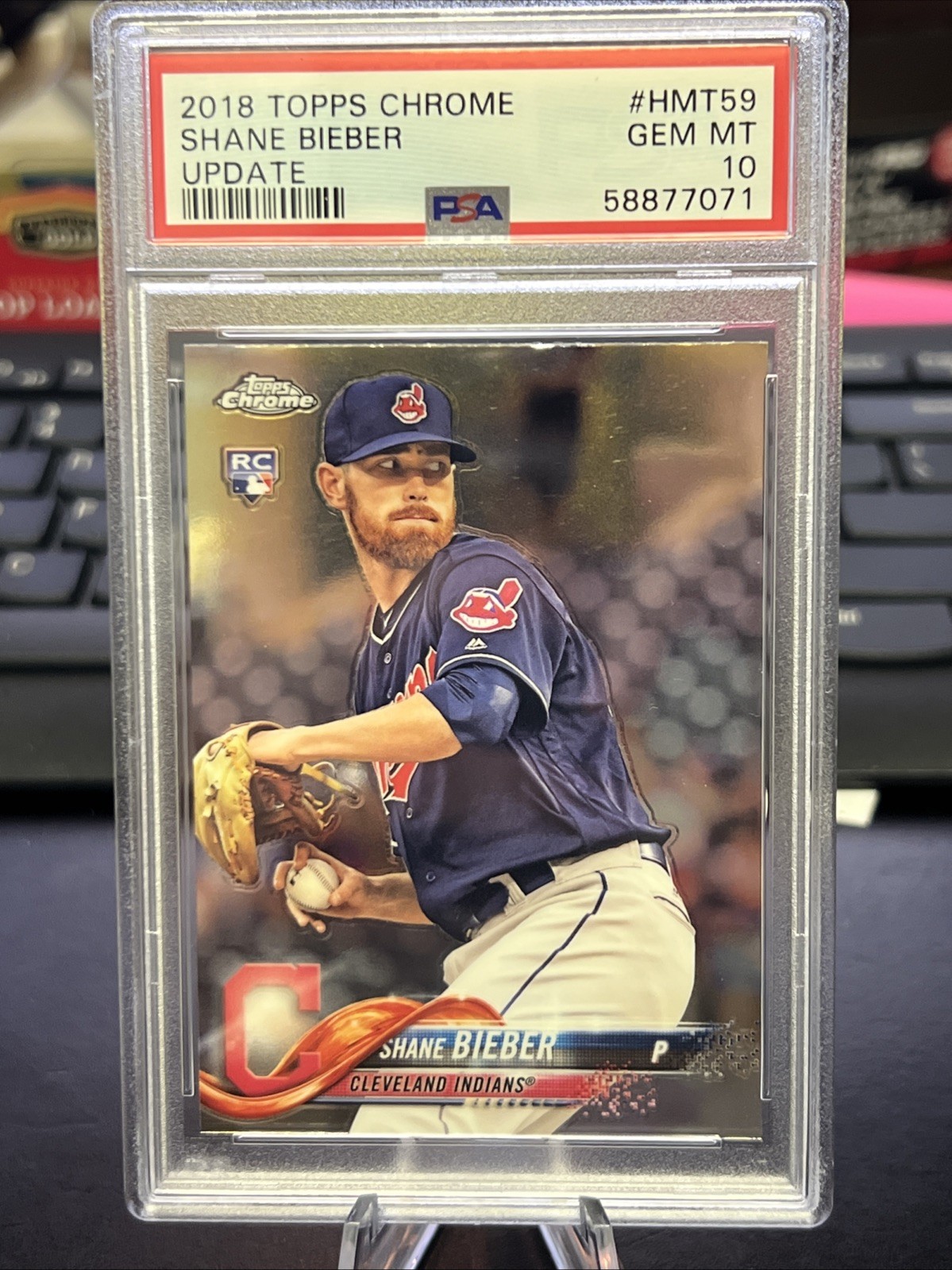 SHANE BIEBER 2018 TOPPS CHROME UPDATE #HMT59 ROOKIE RC PSA 10 Gem Mint 9130