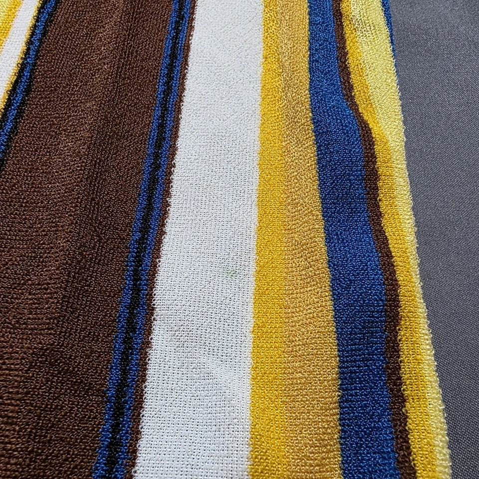 Camisa de manga corta grande vintage Amati by Barclay para hombre años 70 a rayas cuello en V Foto 2 de 4