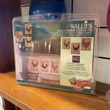 Vintage McCall Pattern Co. Wallies Pre-Pasted Wallpaper Cutouts Roosters