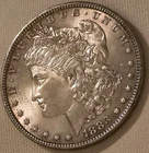 Beautiful Bright White 1883 P Morgan Silver Dollar Au/Unc No Problem Coin