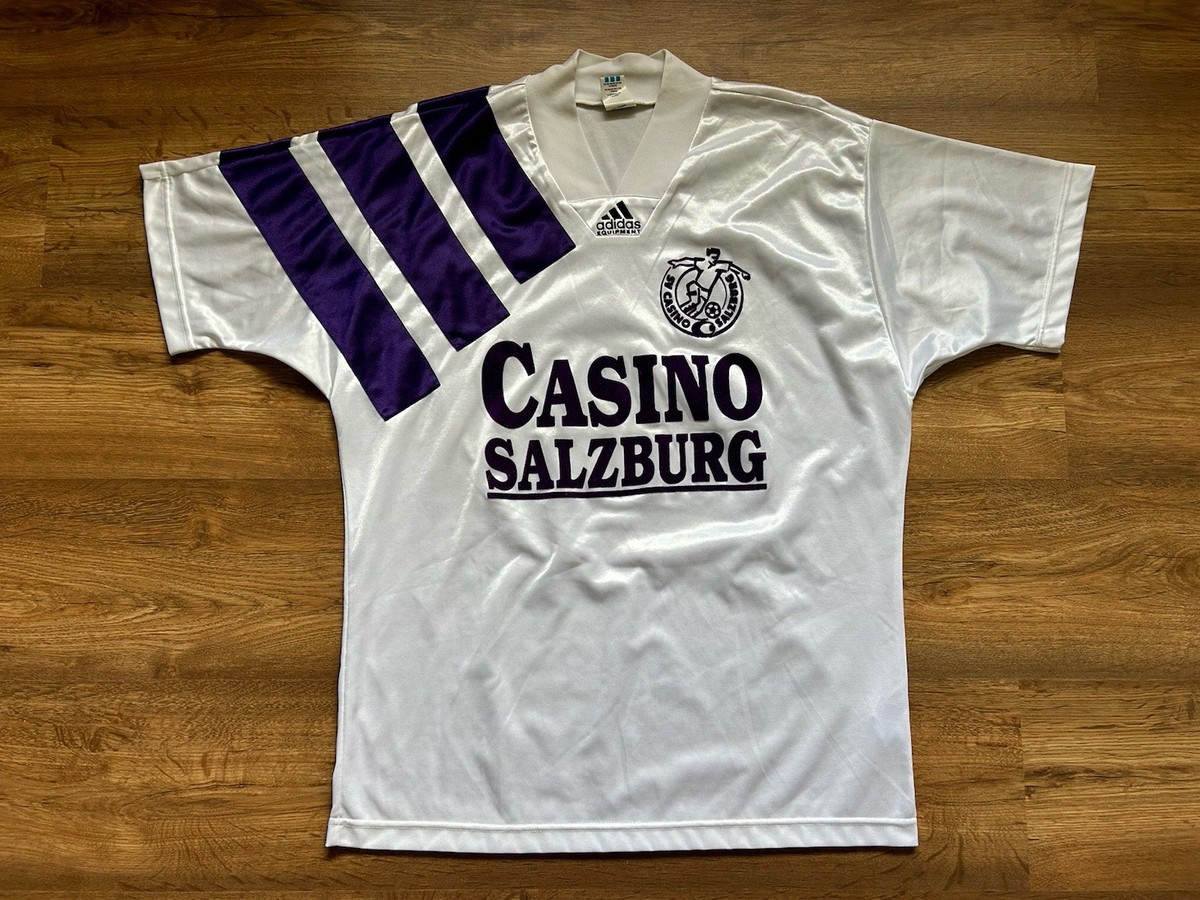 VINTAGE CASINO SALZBURG AUSTRIA 1994/1995 HOME FOOTBALL SHIRT