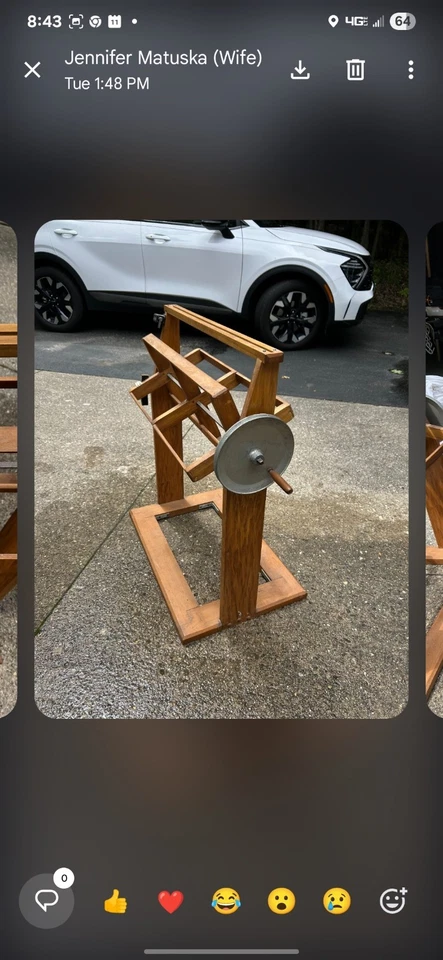 telar de tejido antiguo Foto 2 de 4