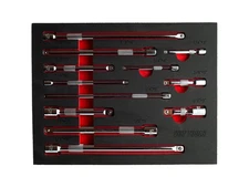 12Pc Extension Bar Set, 1/4", 3/8" And 1/2" Drive Socket Extension Bar, Cr-V, M