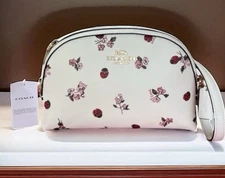 Coach Madi Ladybug Floral Bag Crossbody Dome Leather Chalk Multi, CU273, NWT