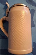 Steinkrug mit Zinndeckel / Steinzeugkrug / Erdinger Weissbier Brauerei