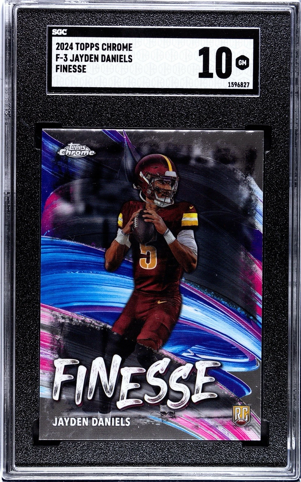 Deal for 2024 Topps Chrome - SGC 10 Finesse Jayden Daniels #F-3 (RC)