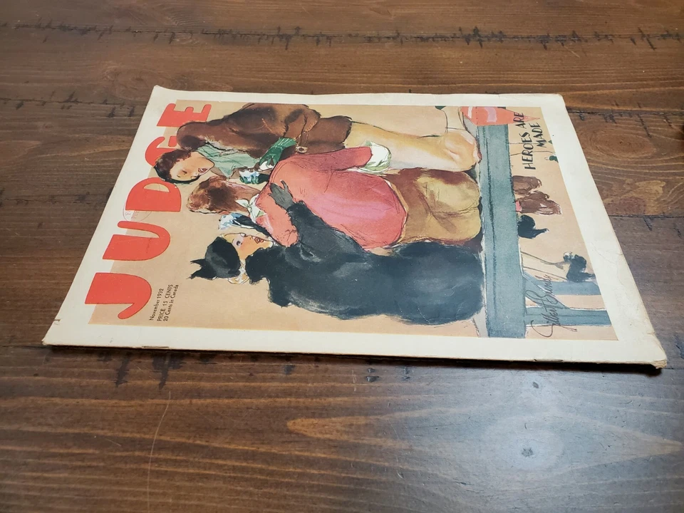 JUDGE Magazine November, 1932 Gilbert Bundy Cover - Heroes are Made - Image 2 of 4
