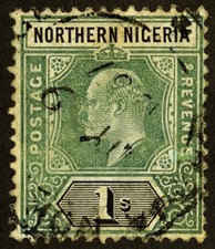 Northern Nigeria Stamps # 25 Used VF Scott Value $100.00