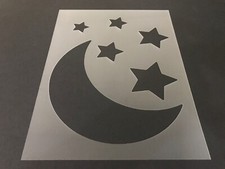 Moon 4 Stencil 10mm or 7mm Thick, Stars, Planets, Comets, Galaxy, Night