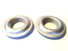 2 Aluminum 1" Weld-On Bung / Flange 1-11 1/2 Fuel Tank Fitting - 2 3/8" Dia. 
