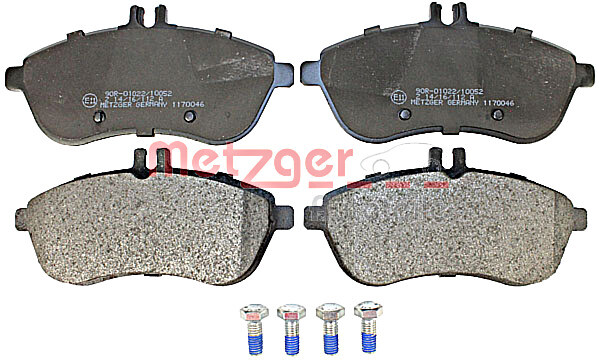 Metzger Disc Brake Pad Set Front For MERCEDES A207 C204 C207 R172 