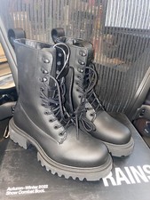 Rains Combat Boot Size EUR 37 US Wmns 6.5 US Men 5.5 Black