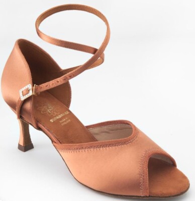 SUPADANCE Latin Rhythm Ballroom Dance Satin Ladies Shoes 4 1/2 Competition NEW