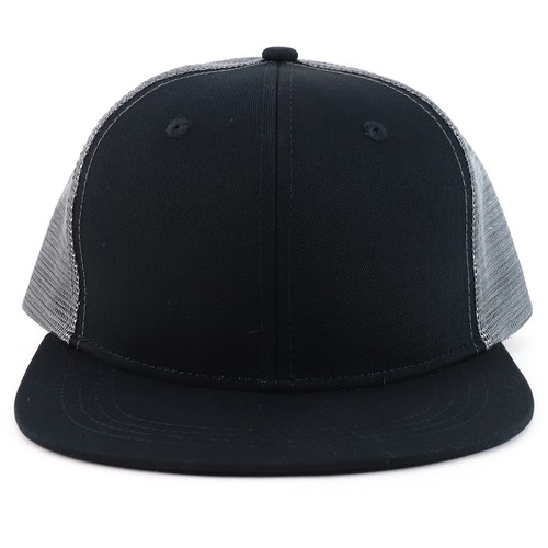 Infant to Youth Plain Structured Mesh Back Flatbill Snapback Cap - FREE SHIPPING - Picture 6 of 19