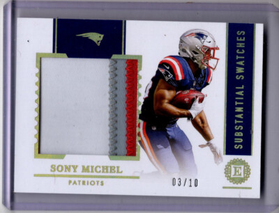 2020 Panini Encased Football Sony Michel No. SS-13 New England Patriots #03/10
