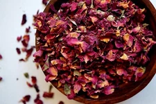 Rose Petals Red Organic Dried ~ Rosa Canina ~ 100% Premium Wedding USA