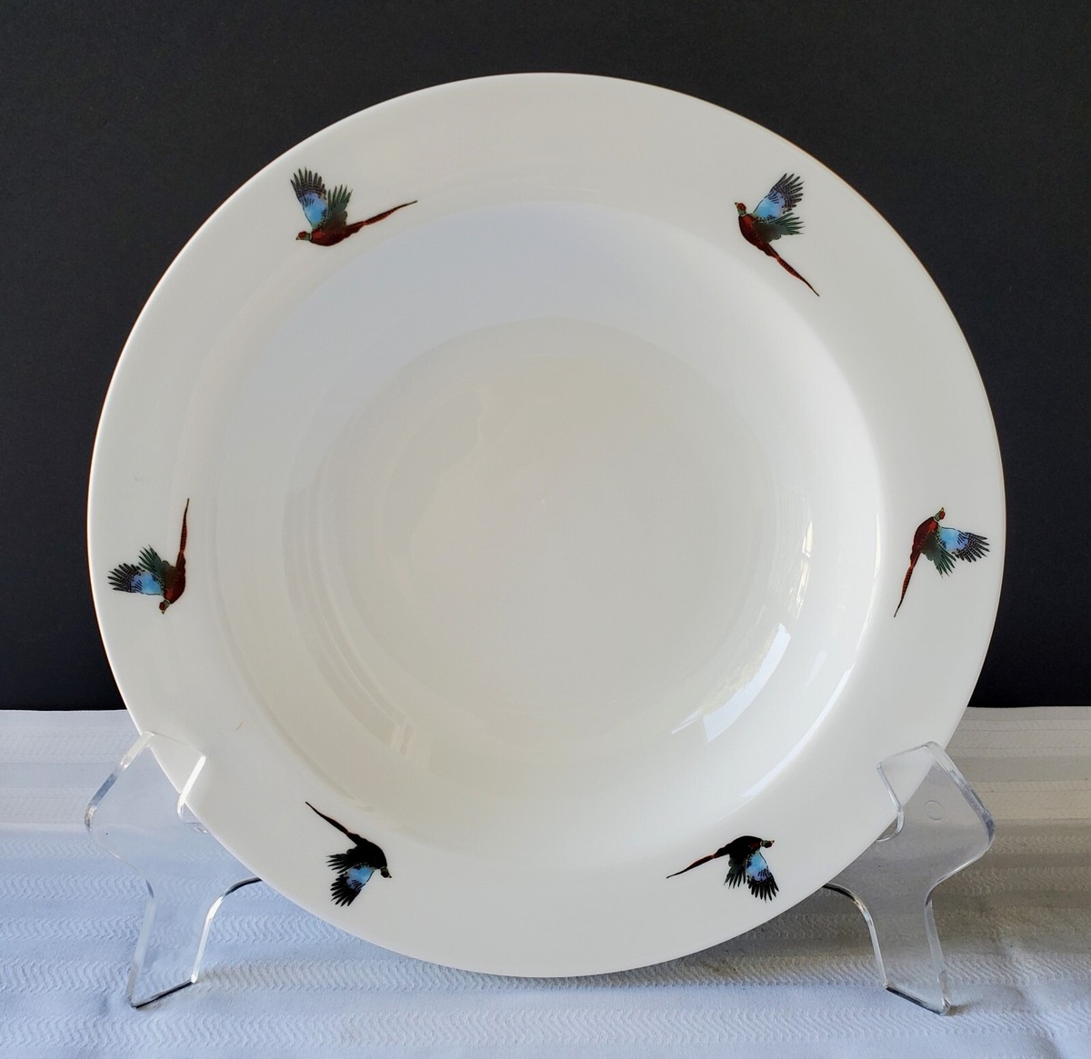 Sophie Allport Fine Bone China Large Soup / Pasta Bowl Pheasants