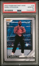 2022 Panini Instant WWE Gable Steveson Rookie RC /908 #15 PSA 10
