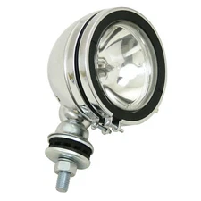 Empi 9309 Chrome 5" Round Off-Road Light W/Mounting Post - H3 100W, Each