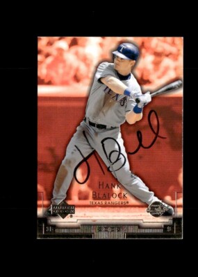 低価格の Hank Blalock autographed authentic Deck Upper 2003 Rangers 2002年~