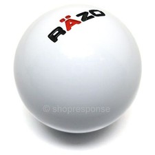 Razo Ra101 Resin Sports Shift Knob White Round Ball 46g Made In Japan Jdm